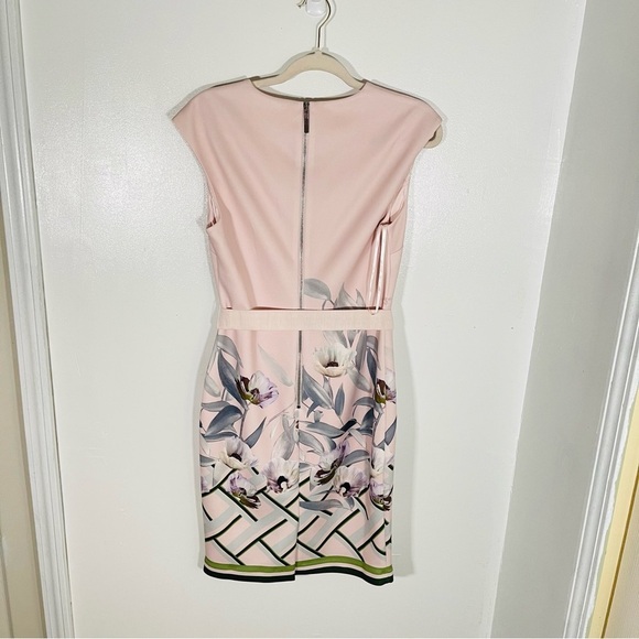 NEW Ted Baker London Hailey Everglade Printed Dress Garden Party Wedding Pastel - Picture 8 of 10